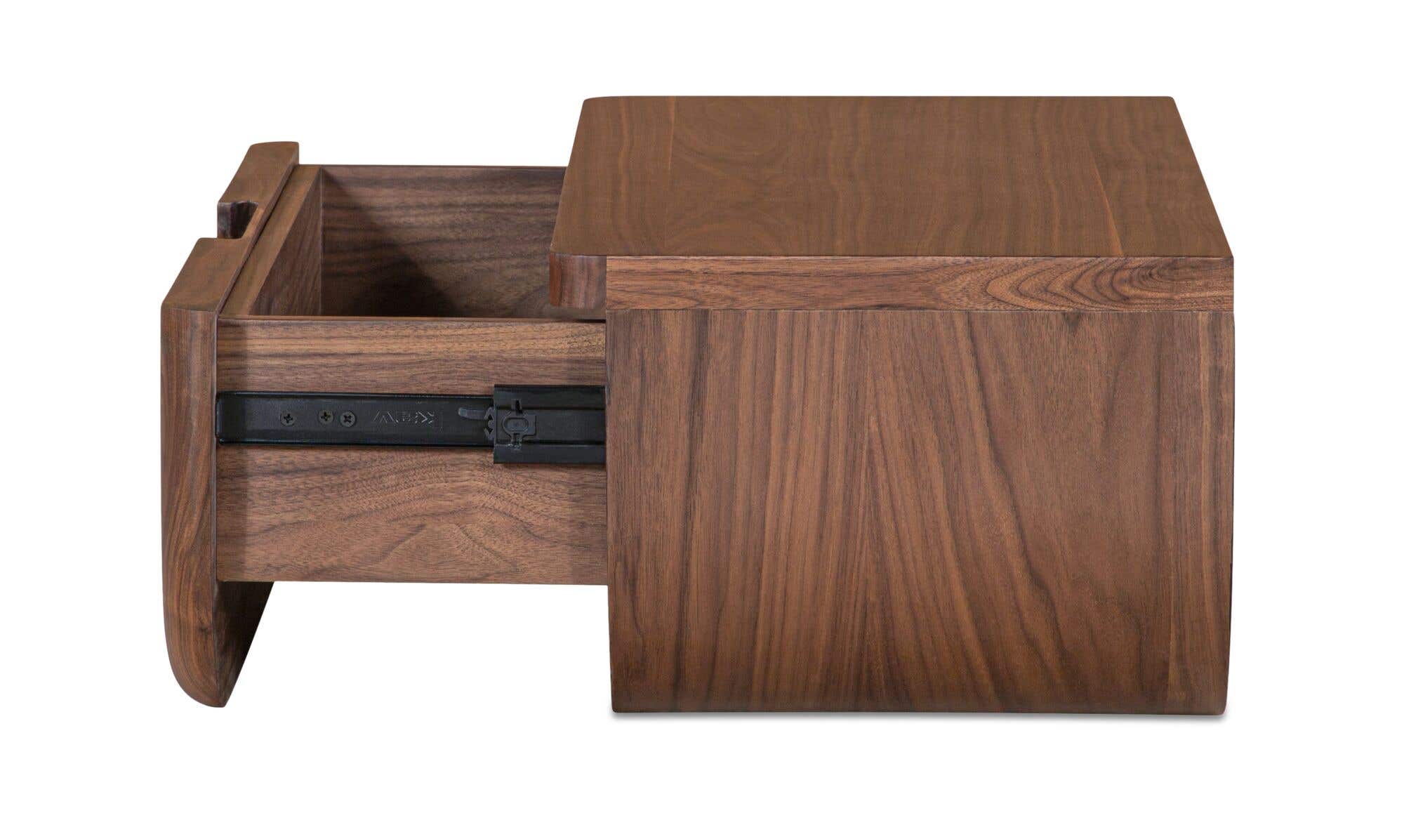 Hettie Floating Nightstand Dark Brown 5