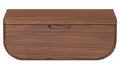 Hettie Floating Nightstand Dark Brown Walnut