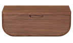 Hettie Floating Nightstand Dark Brown Walnut