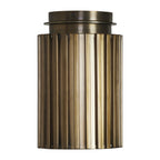 Fenice flush mount by Renwil, iron, dark antique brushed brass finish