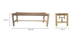 Natural Wood Hawthorn Large Bench