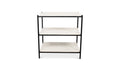 Marble Trine Nightstand White Marble