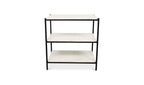Marble Trine Nightstand White Marble