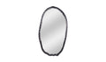 Foundry Oval Wall Mirror Black