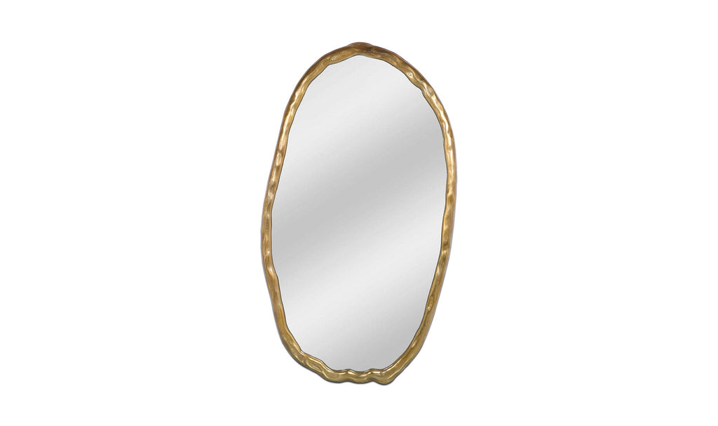 Foundry Oval Wall Mirror Gold