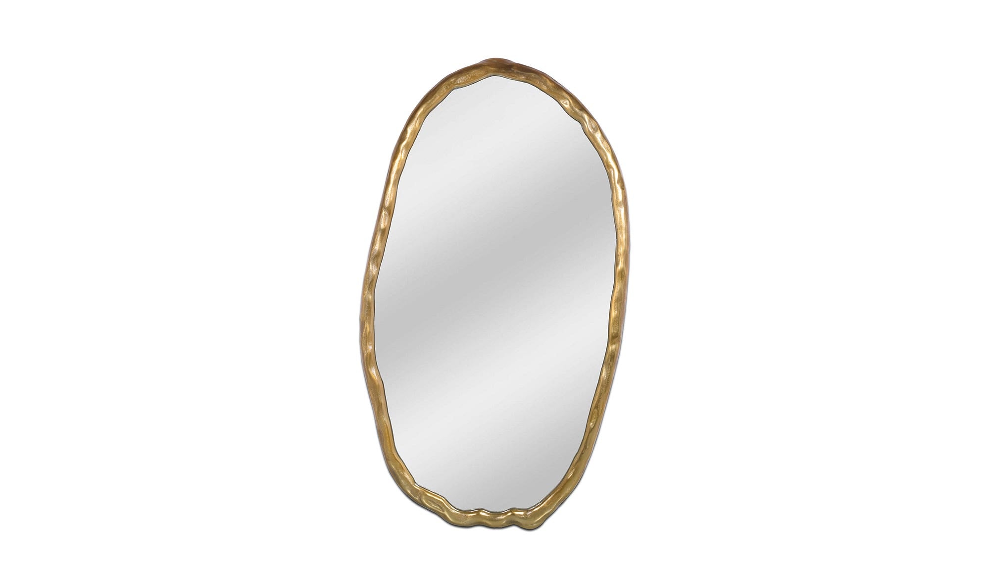 Foundry Oval Wall Mirror Gold