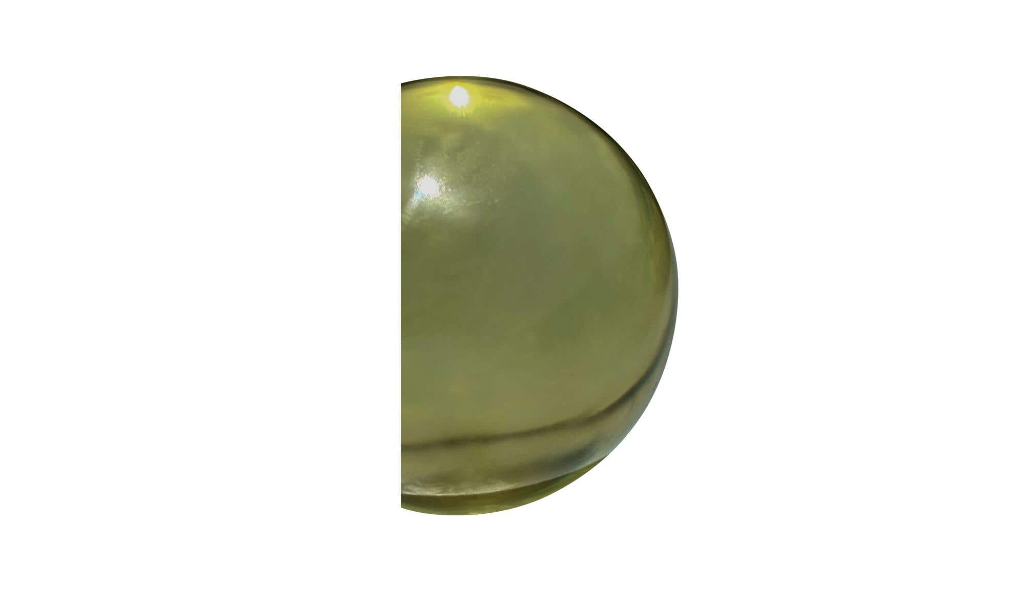 Olive Cast Glass Bonn Decorative Object