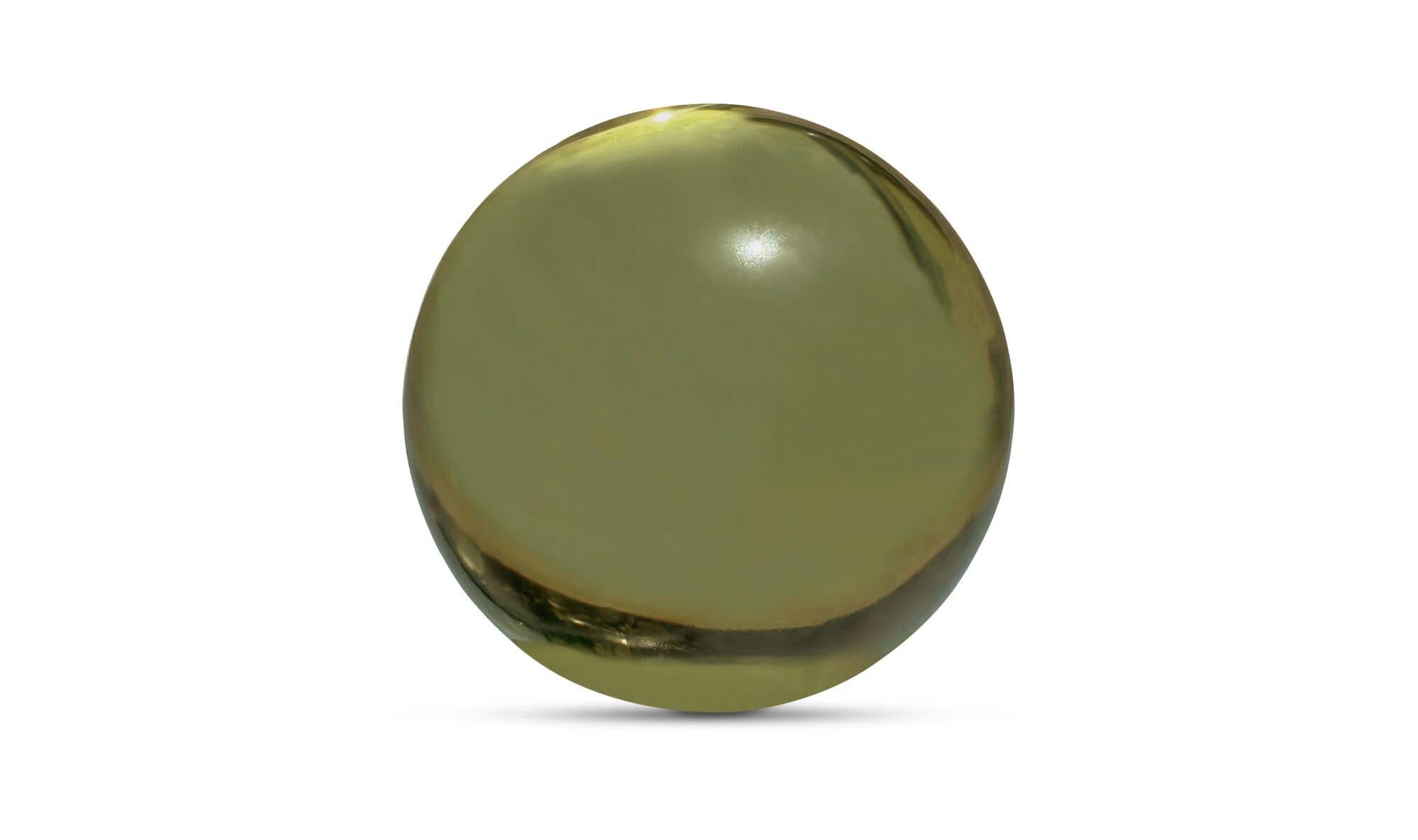 Olive Cast Glass Bonn Decorative Object