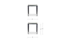 Clear Glass Mari Side Table
