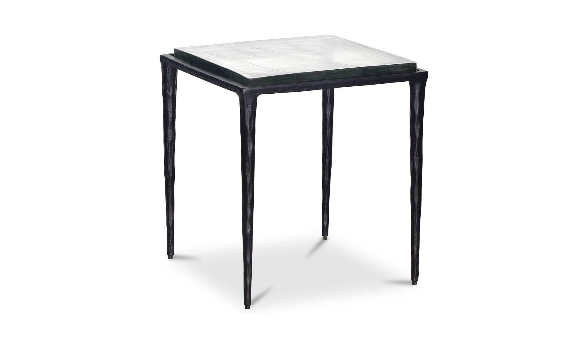 Clear Glass Mari Side Table
