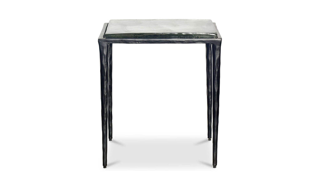 Clear Glass Mari Side Table