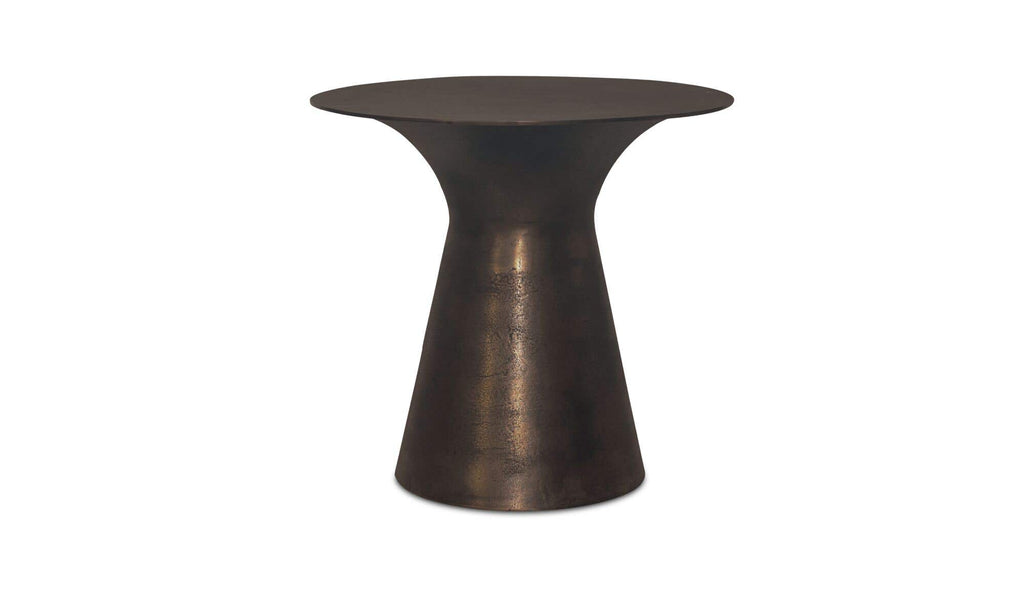 Aluminum Outdoor Bardo Side Table Deep Bronze