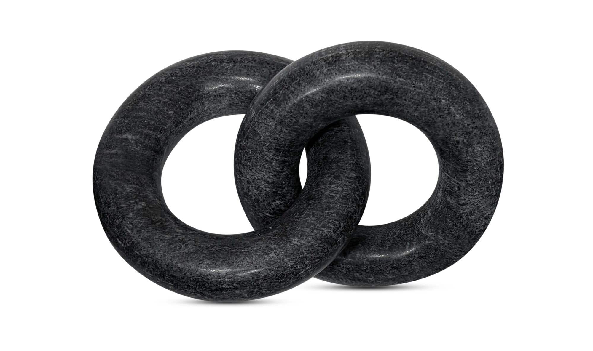 Marble Hera Tabletop Decor - Black Marble