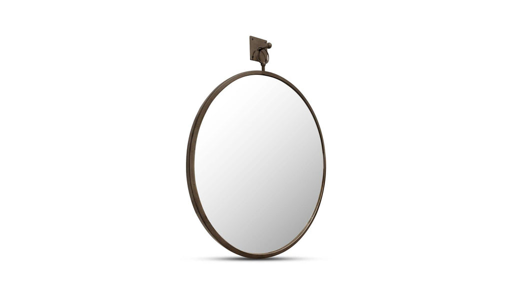 Aged Brass Cameo Wall Mirror 3