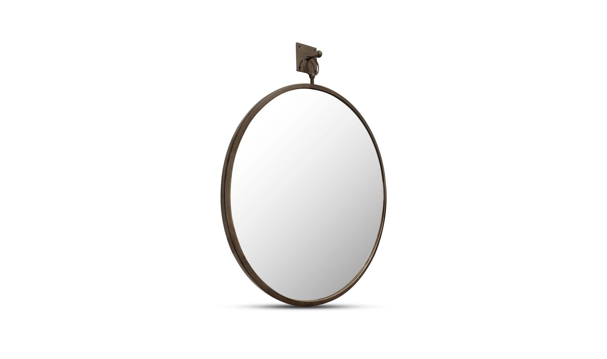 Aged Brass Cameo Wall Mirror 3