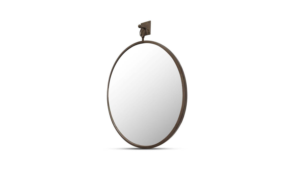 Aged Brass Cameo Wall Mirror 2