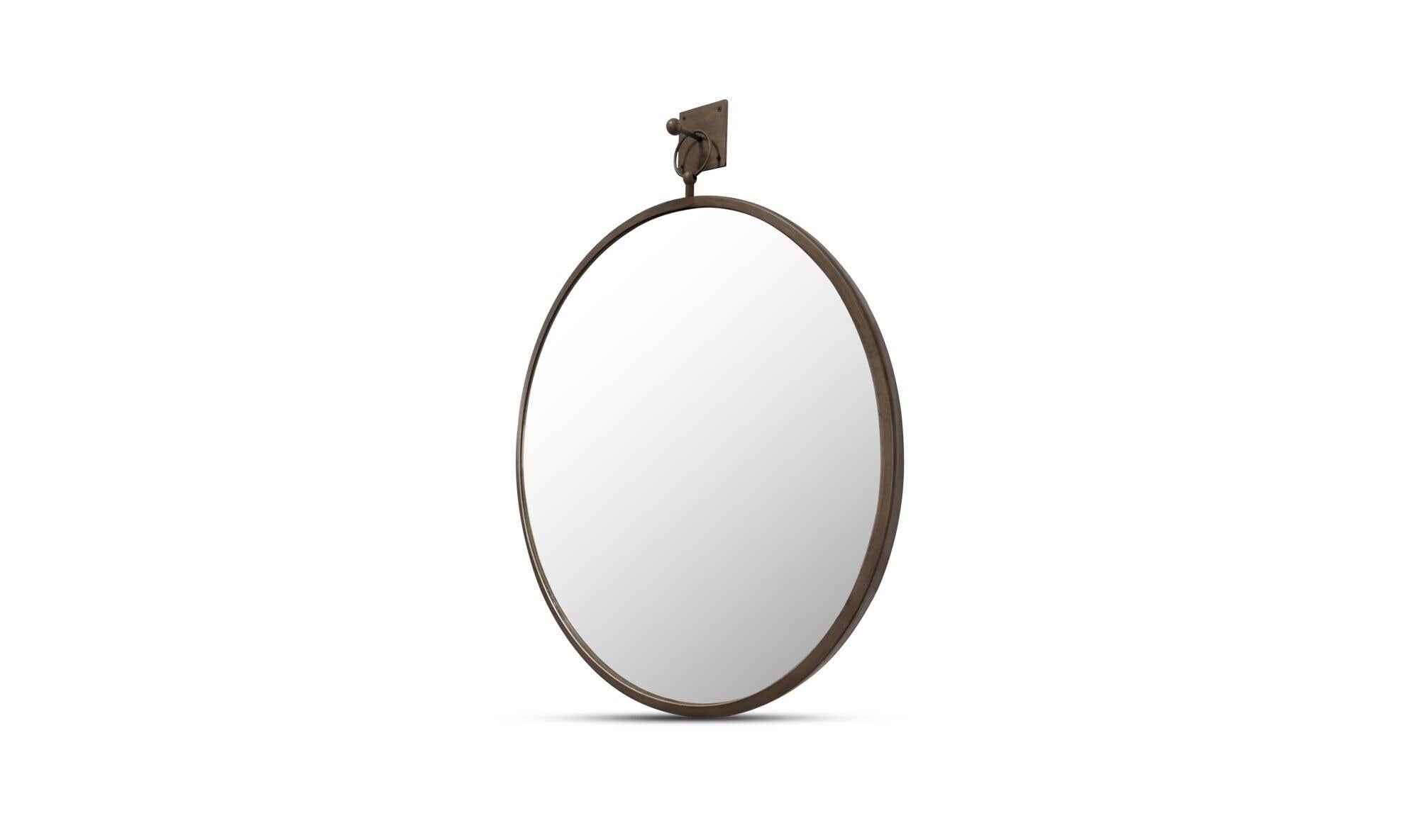 Aged Brass Cameo Wall Mirror 2