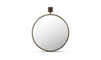 Aged Brass Cameo Wall Mirror