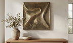 Aged Brass Bode Wall Sculpture