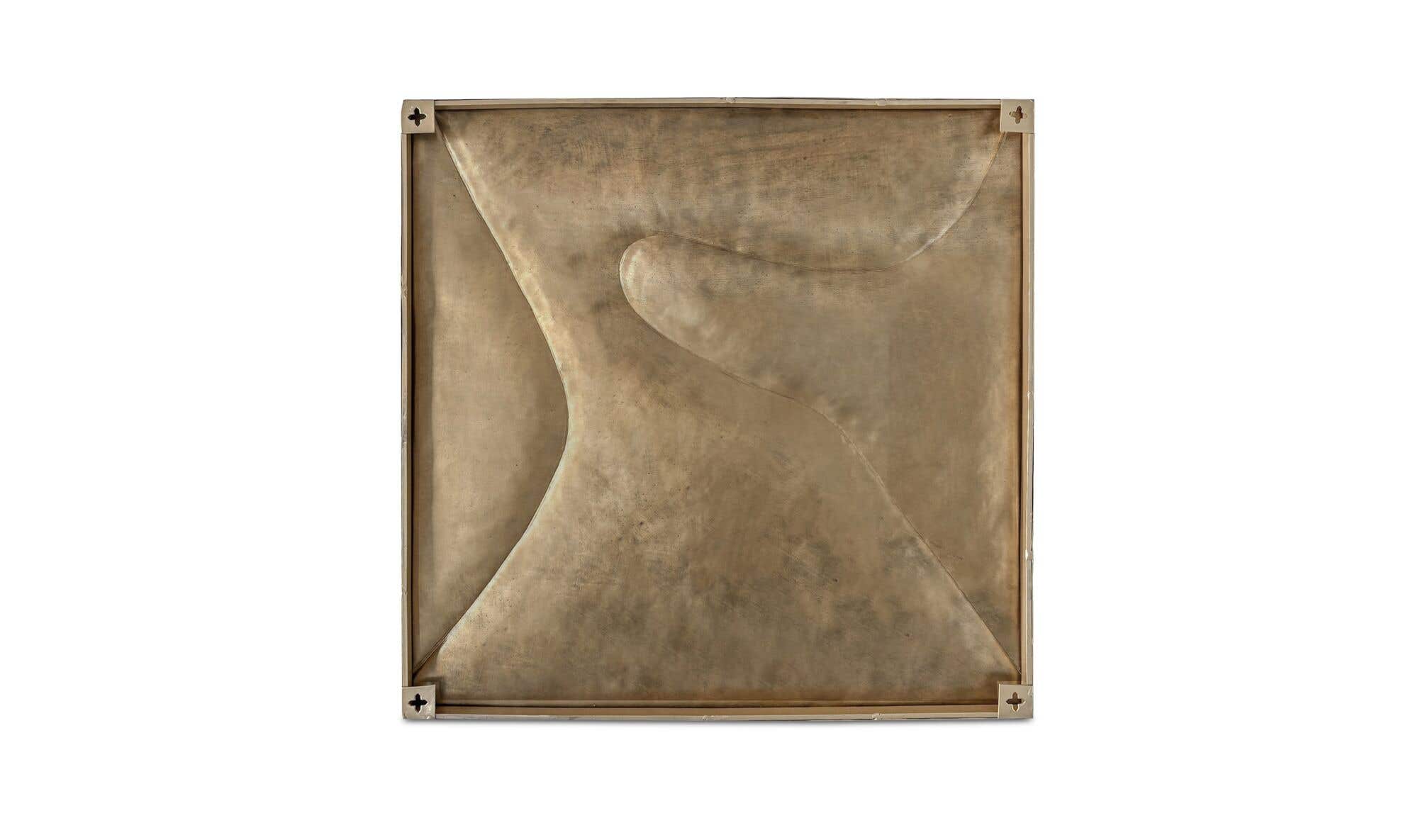 Aged Brass Bode Wall Sculpture