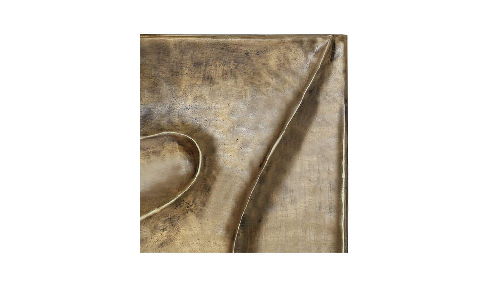 Aged Brass Bode Wall Sculpture