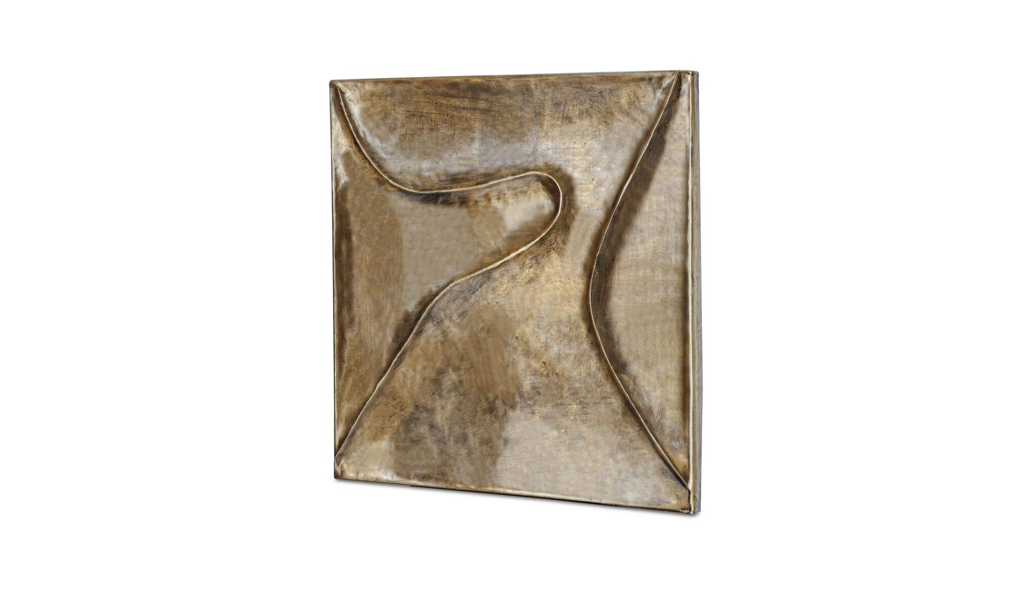 Aged Brass Bode Wall Sculpture