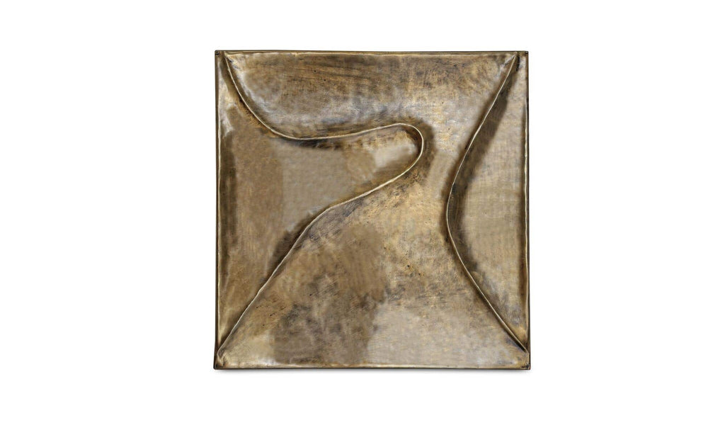 Aged Brass Bode Wall Sculpture