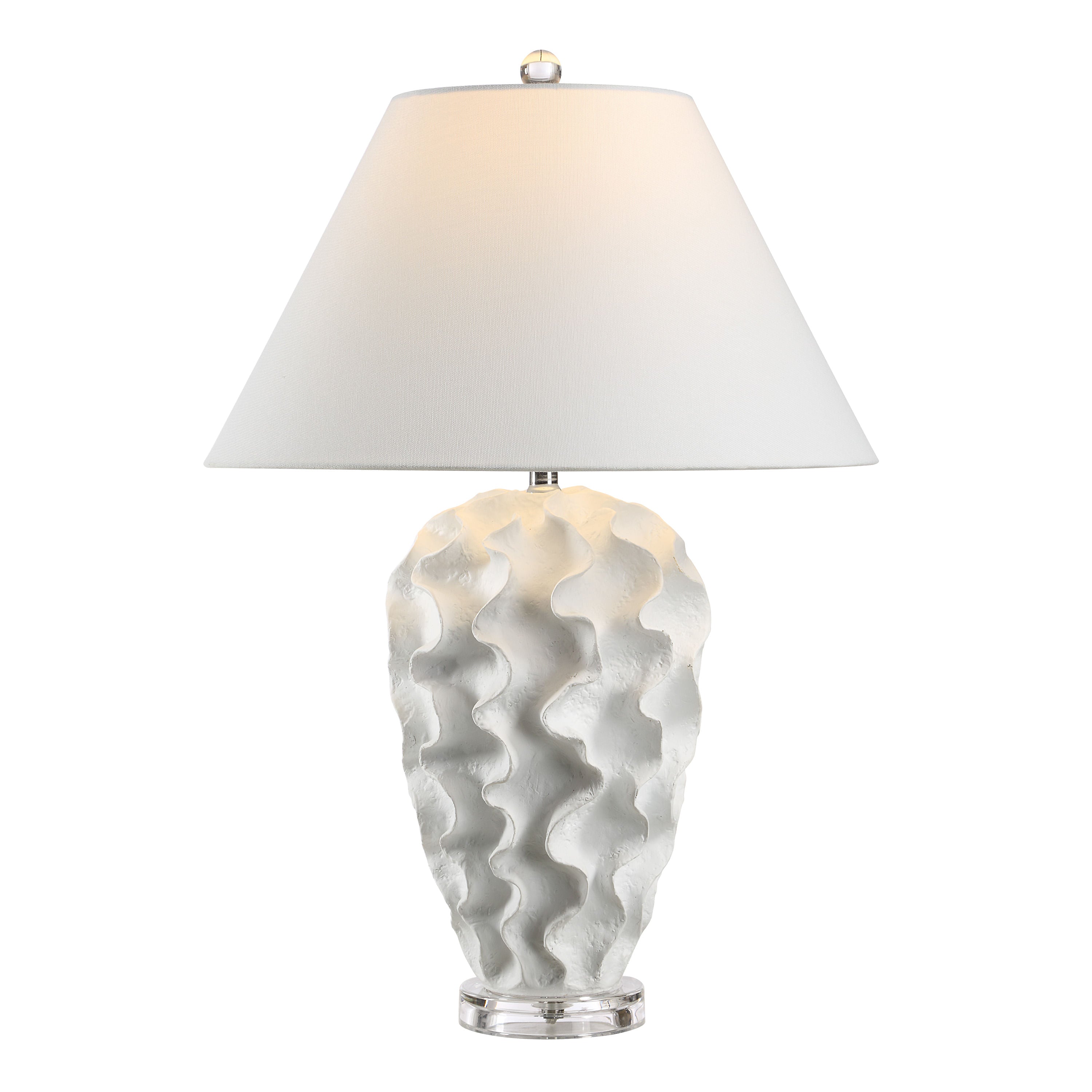 Floris table lamp by Renwil, resin base, white finish