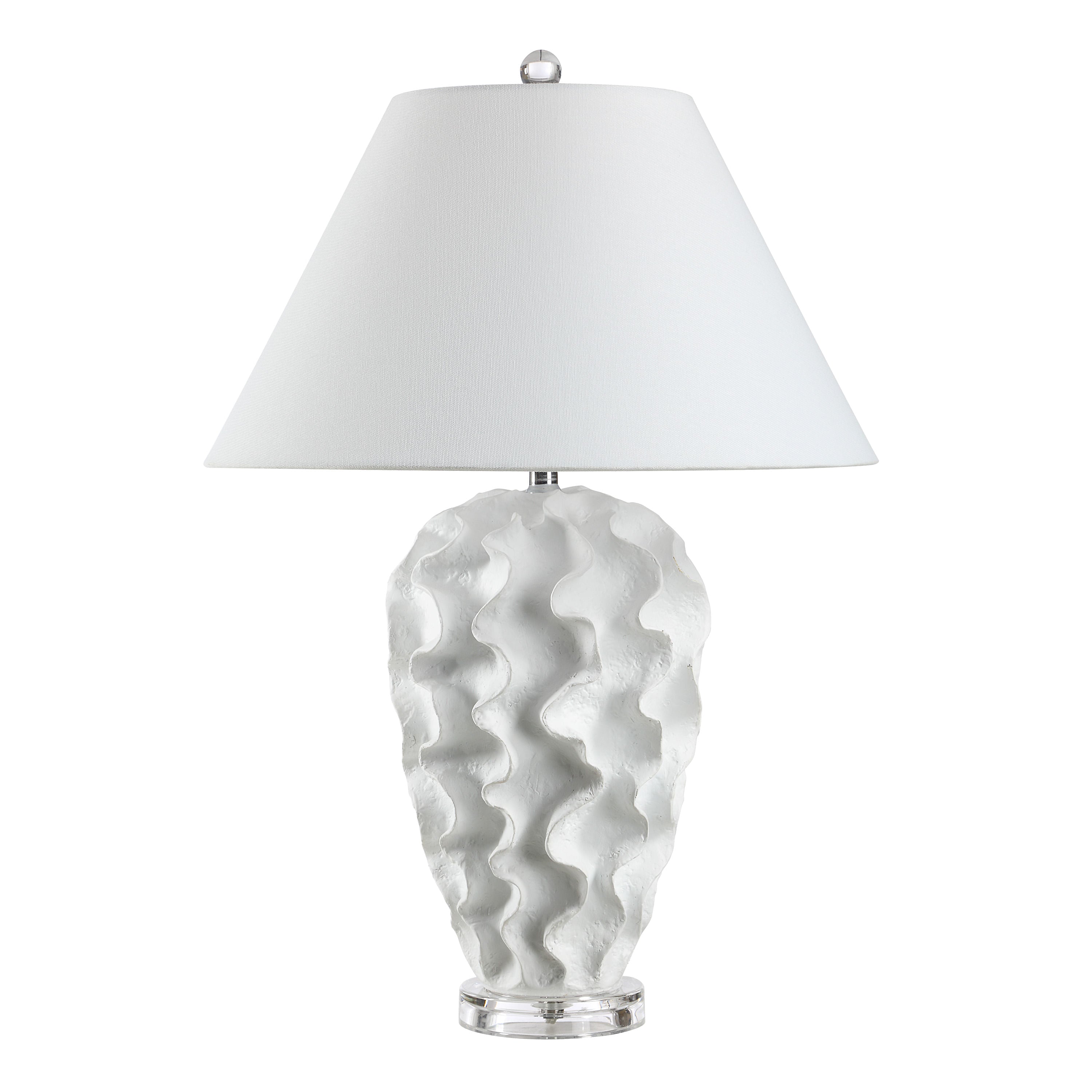 Floris table lamp by Renwil, resin base, white finish