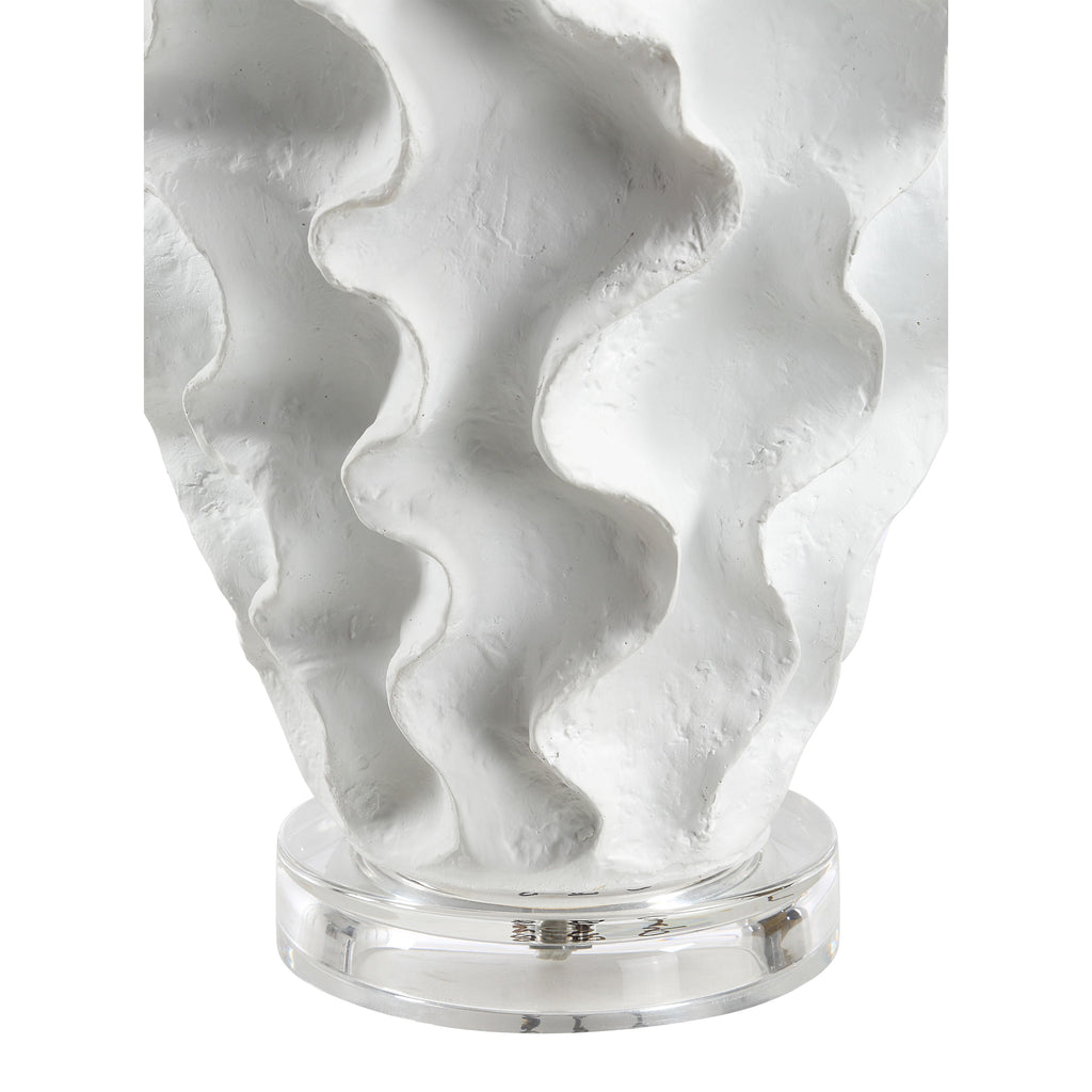 Floris table lamp by Renwil, resin base, white finish