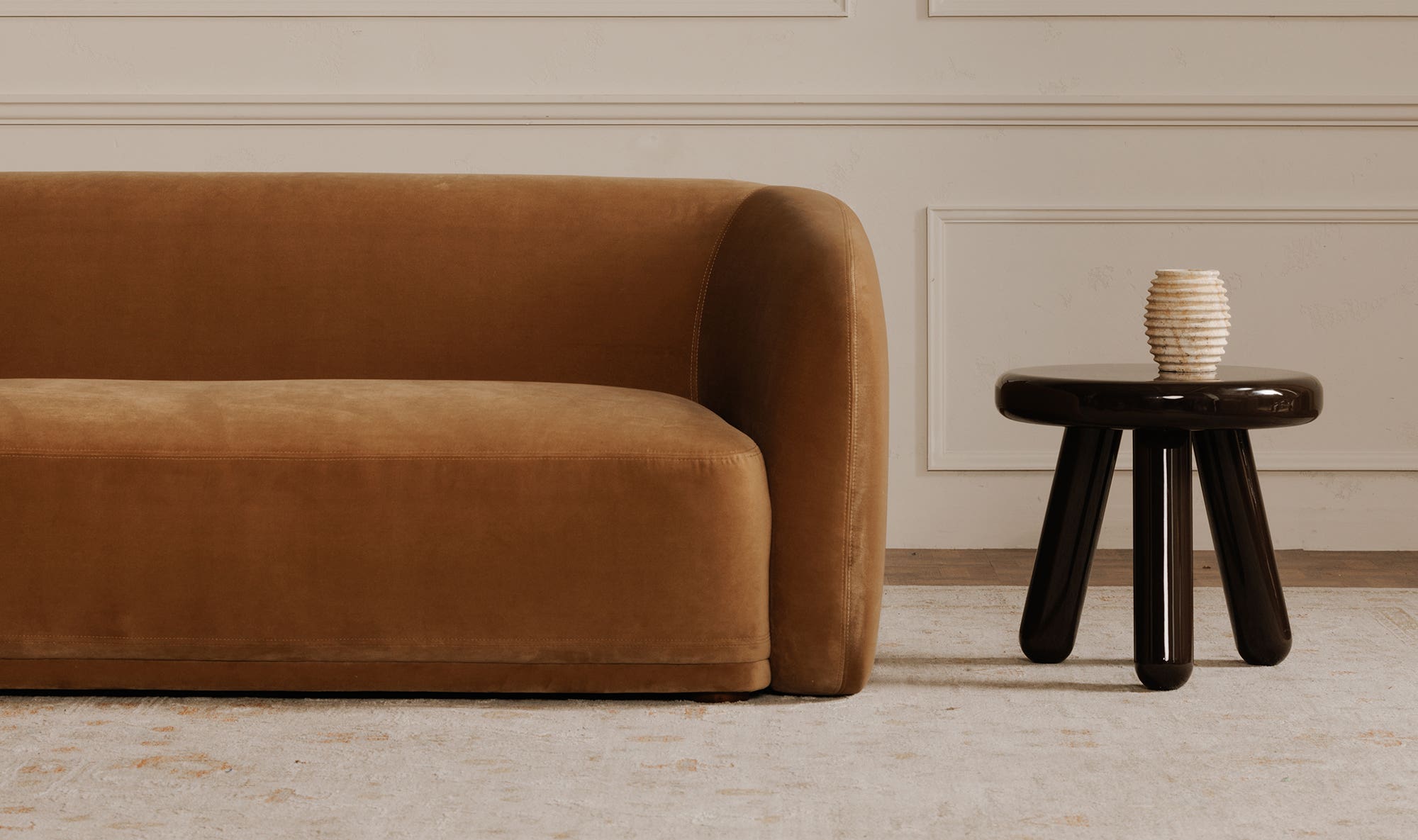 Faye Sofa Tan view 10