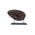 Galen sculpture by Moe's Home Collection, Saint Laurent marble, dark ground white veining