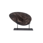 Galen sculpture by Moe's Home Collection, Saint Laurent marble, dark ground white veining