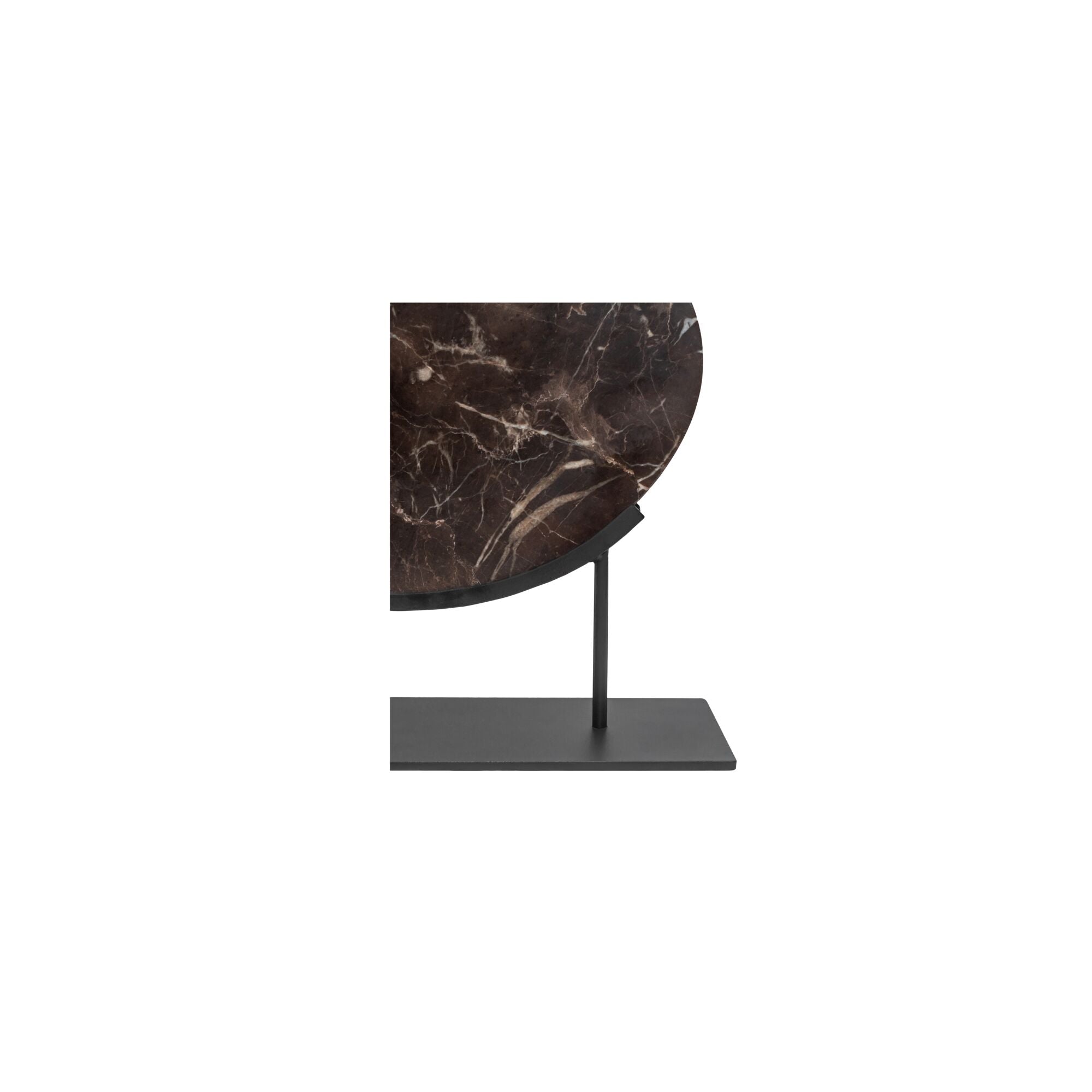 Galen sculpture by Moe's Home Collection, Saint Laurent marble, dark ground white veining