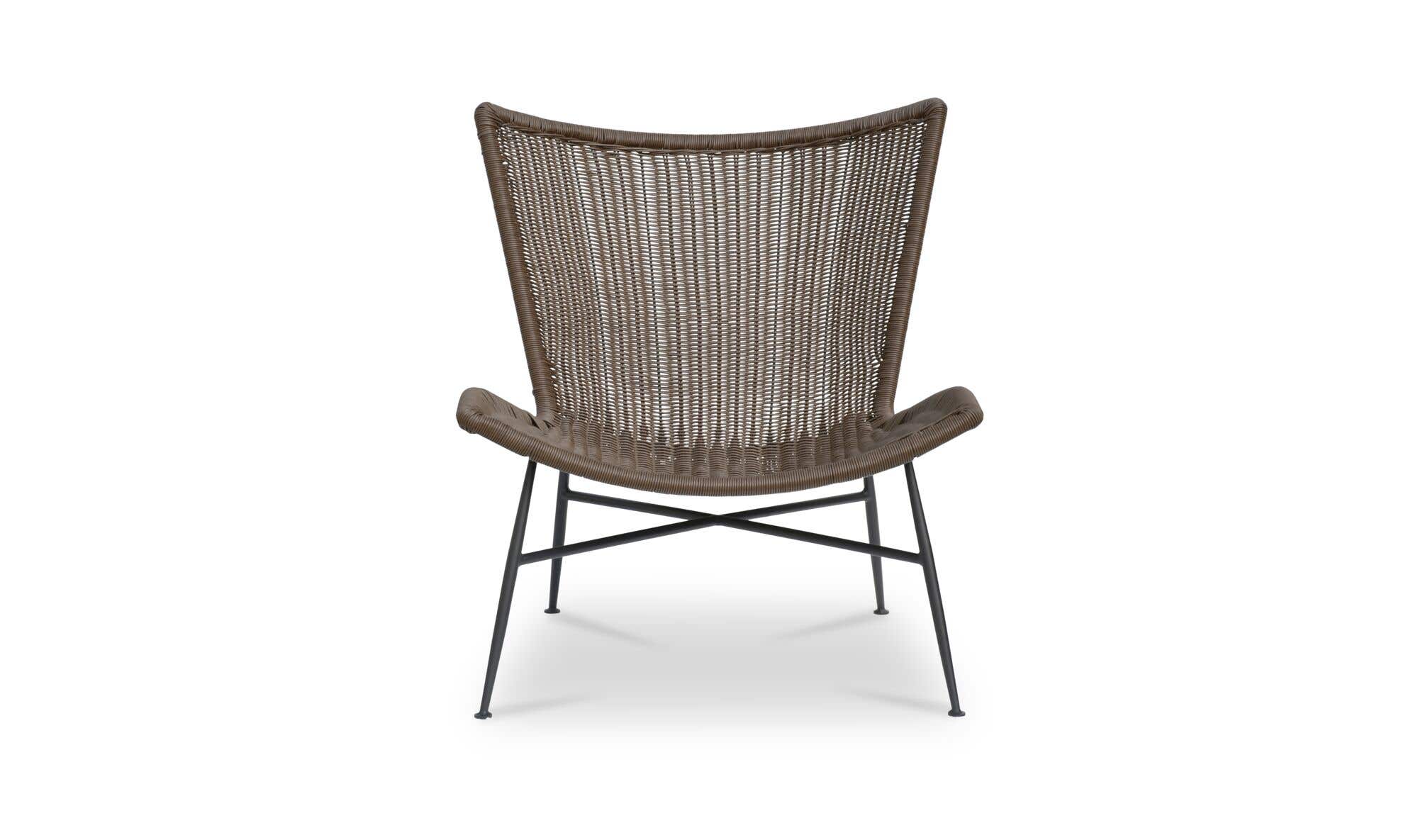 Wicker Outdoor Paige Accent Chair Brown