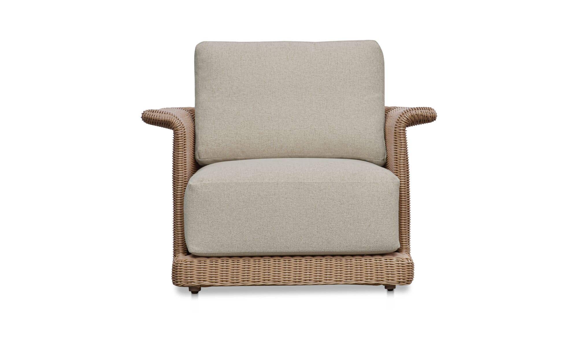 Wicker Outdoor Meredith Accent Chair Beige