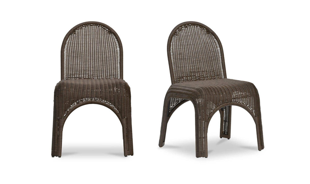 Wicker Outdoor Kendall Dining Chair Brown