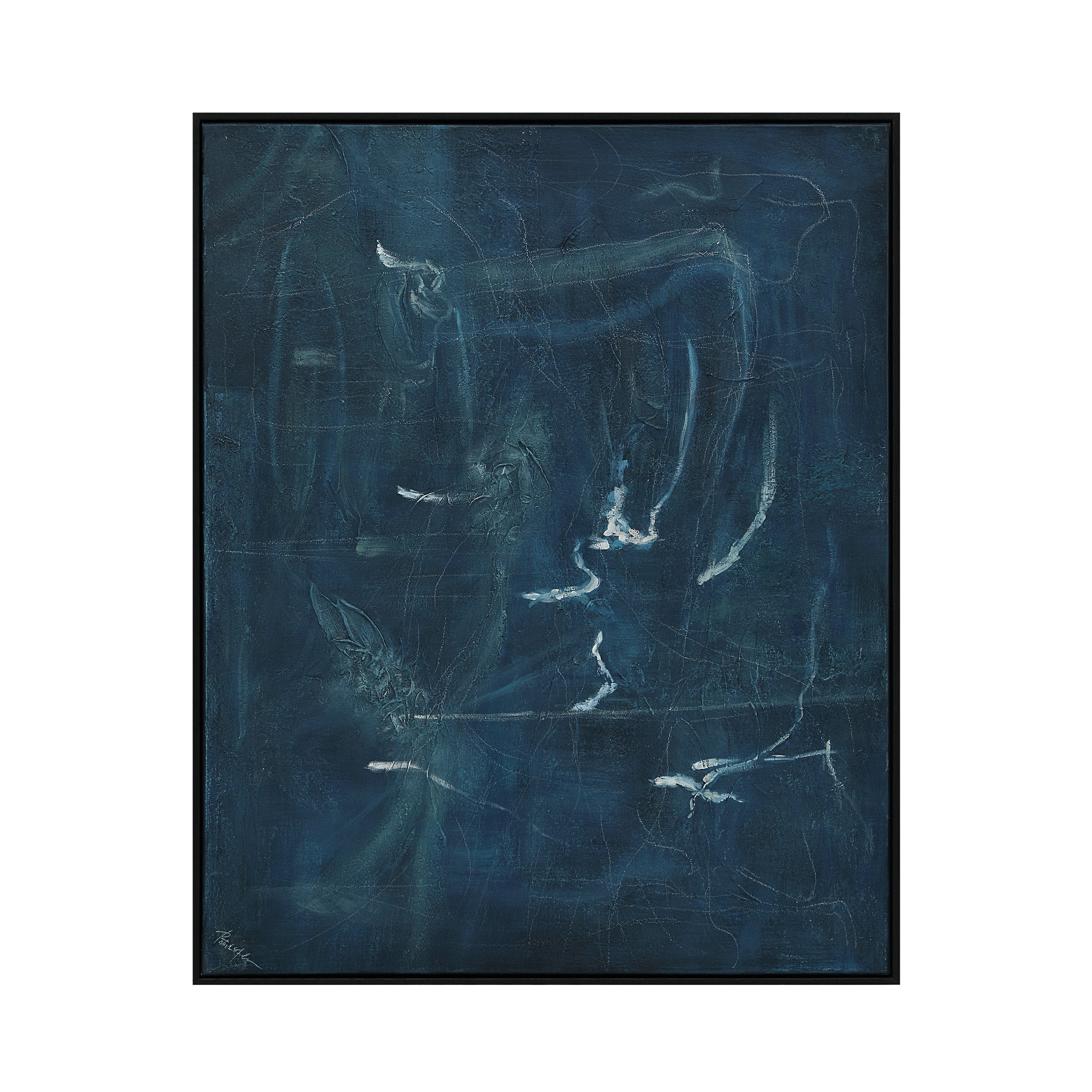 Gemma wall art by Renwil, cotton canvas, black frame