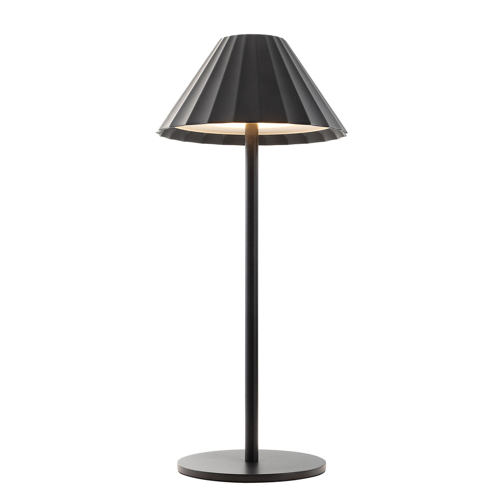 Giada table lamp by Renwil, zinc alloy and stainless steel, matte black finish