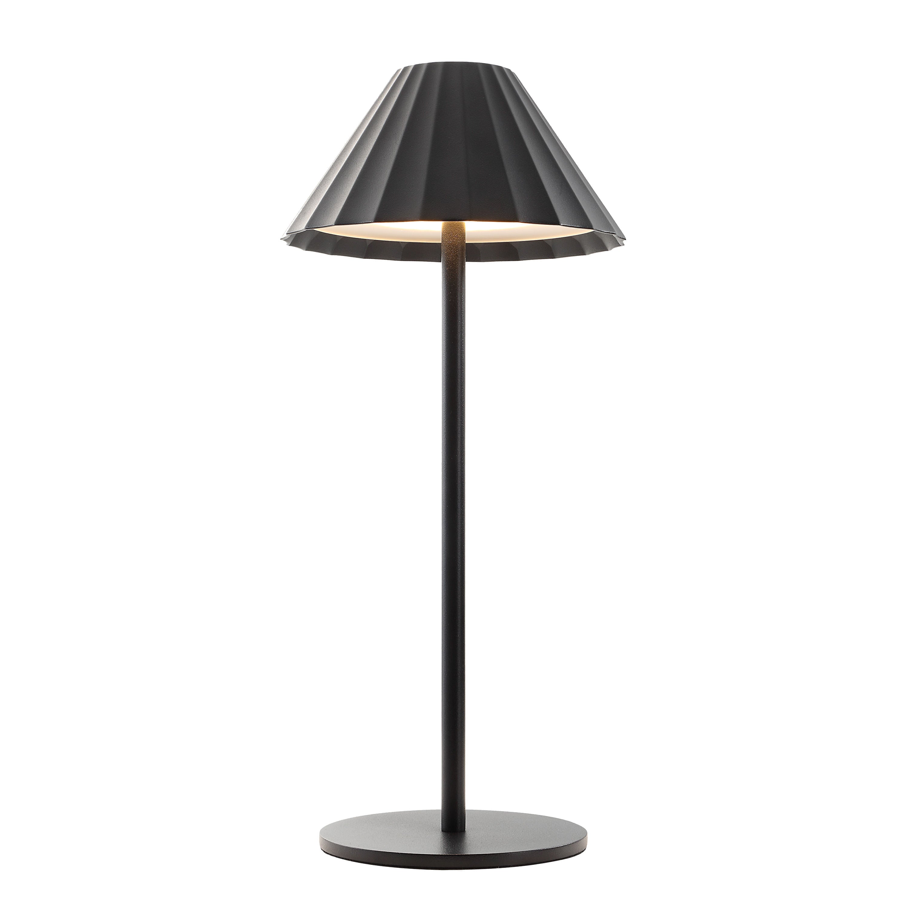 Giada table lamp by Renwil, zinc alloy and stainless steel, matte black finish