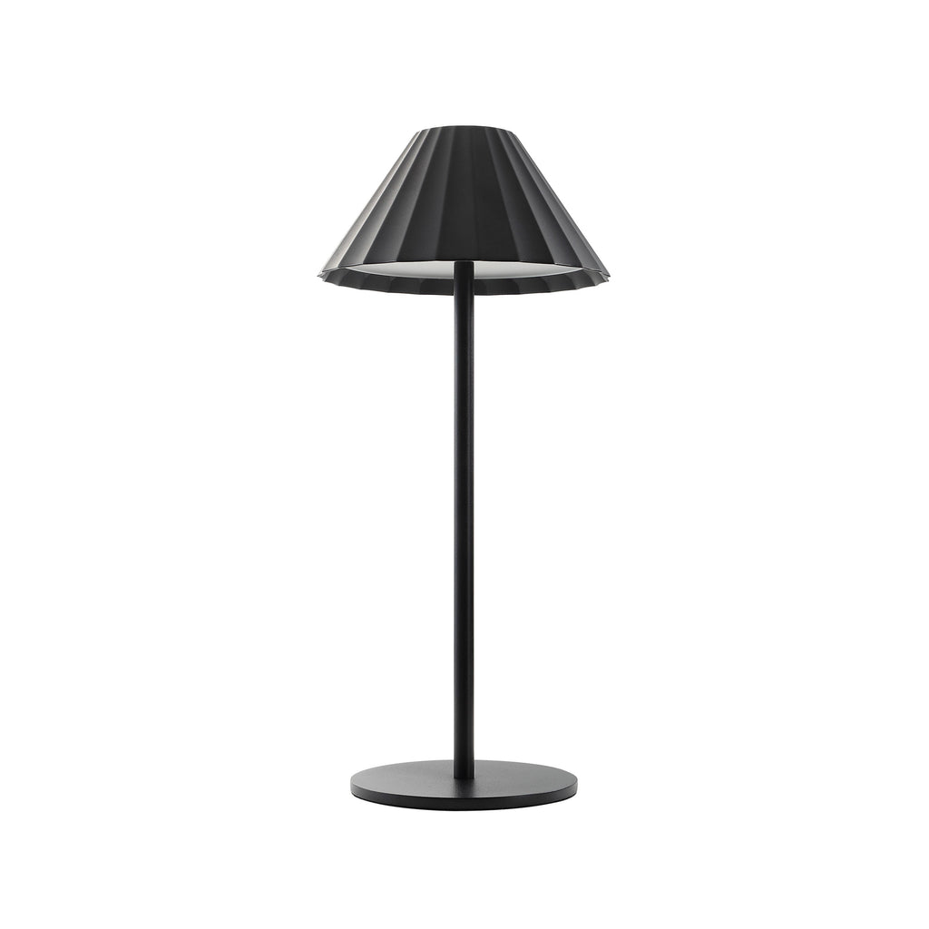 Giada table lamp by Renwil, zinc alloy and stainless steel, matte black finish