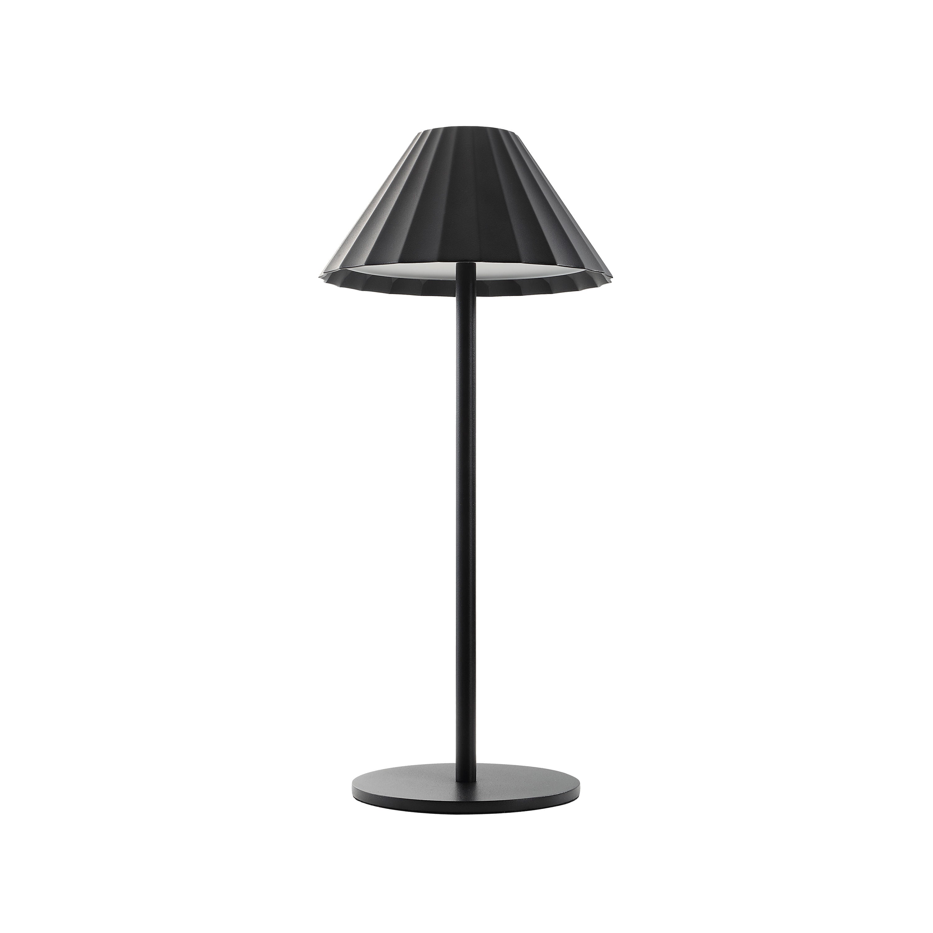 Giada table lamp by Renwil, zinc alloy and stainless steel, matte black finish