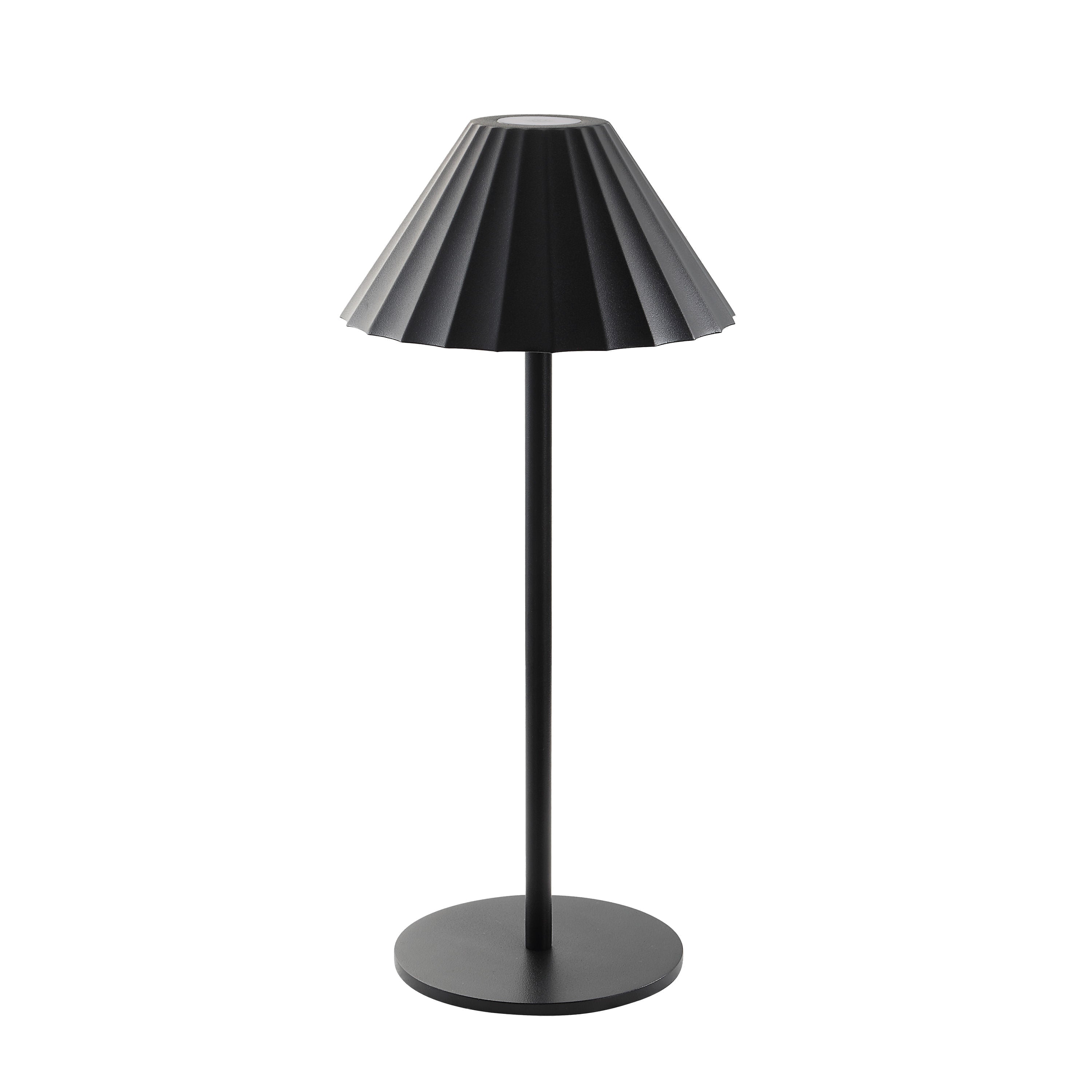 Giada table lamp by Renwil, zinc alloy and stainless steel, matte black finish