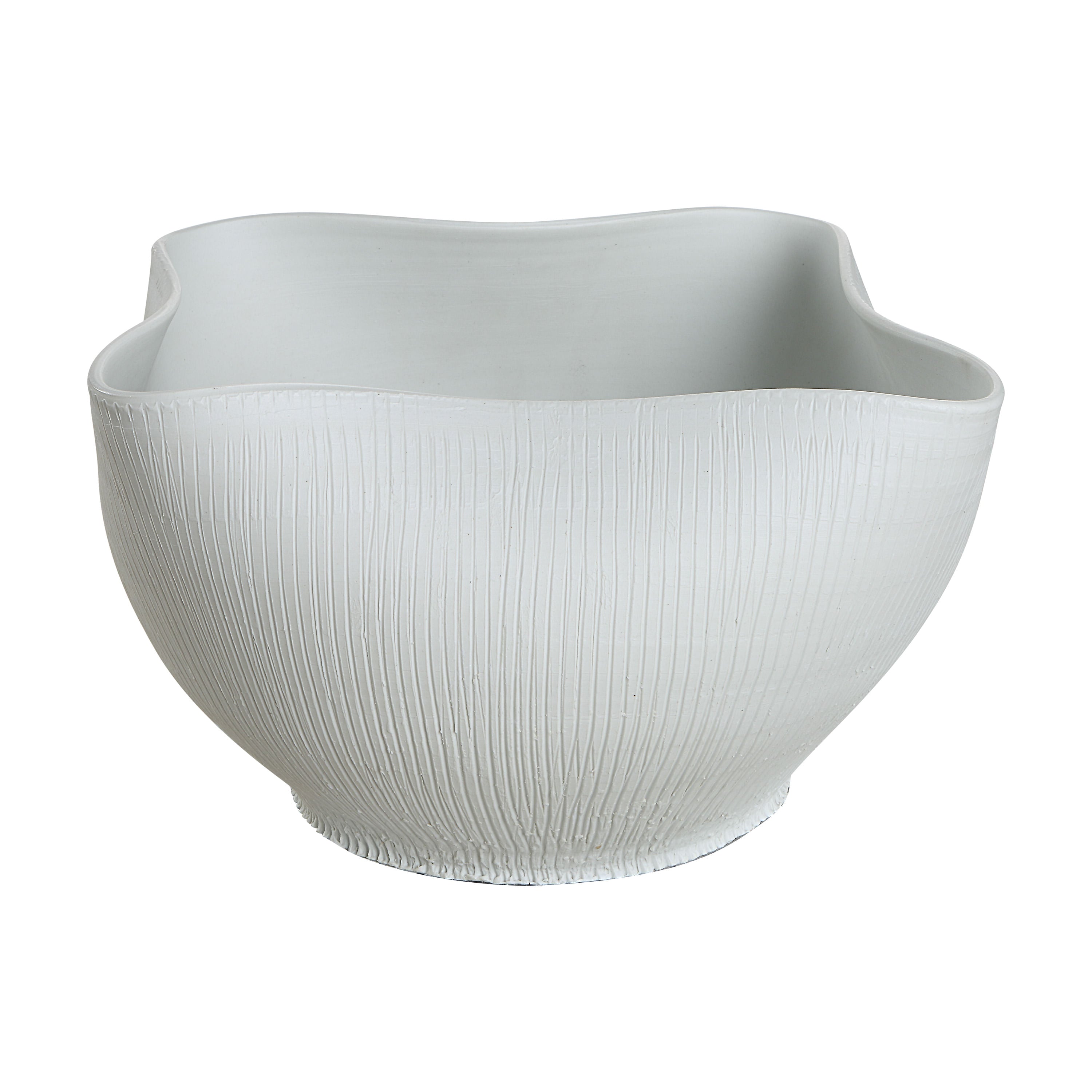 Gigi bowl by Renwil, ceramic, off-white, hand-finished