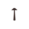 Gigi floor lamp by Moe's Home Collection, dark brown ceramic base, tapered shade