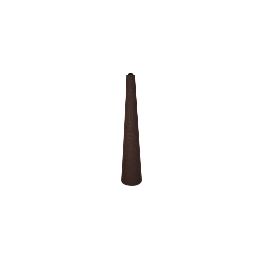 Gigi floor lamp by Moe's Home Collection, dark brown ceramic base, tapered shade