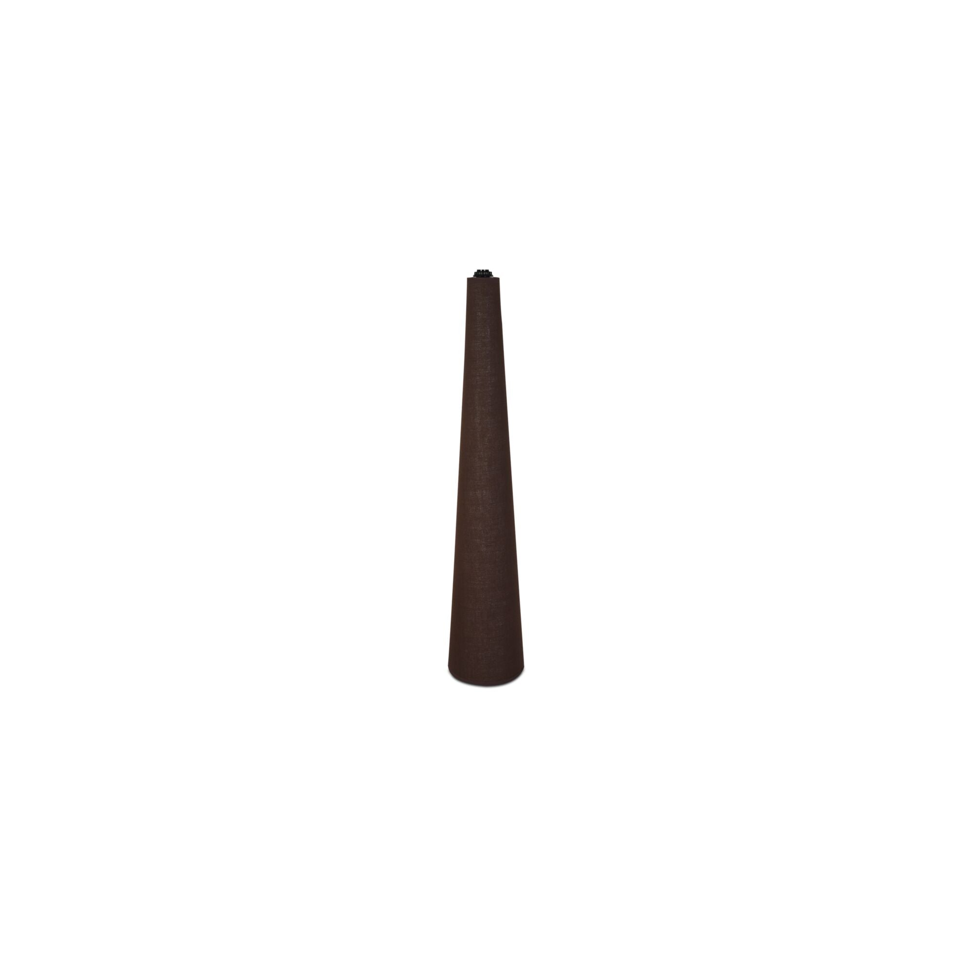 Gigi floor lamp by Moe's Home Collection, dark brown ceramic base, tapered shade
