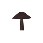 Gigi floor lamp by Moe's Home Collection, dark brown ceramic base, tapered shade
