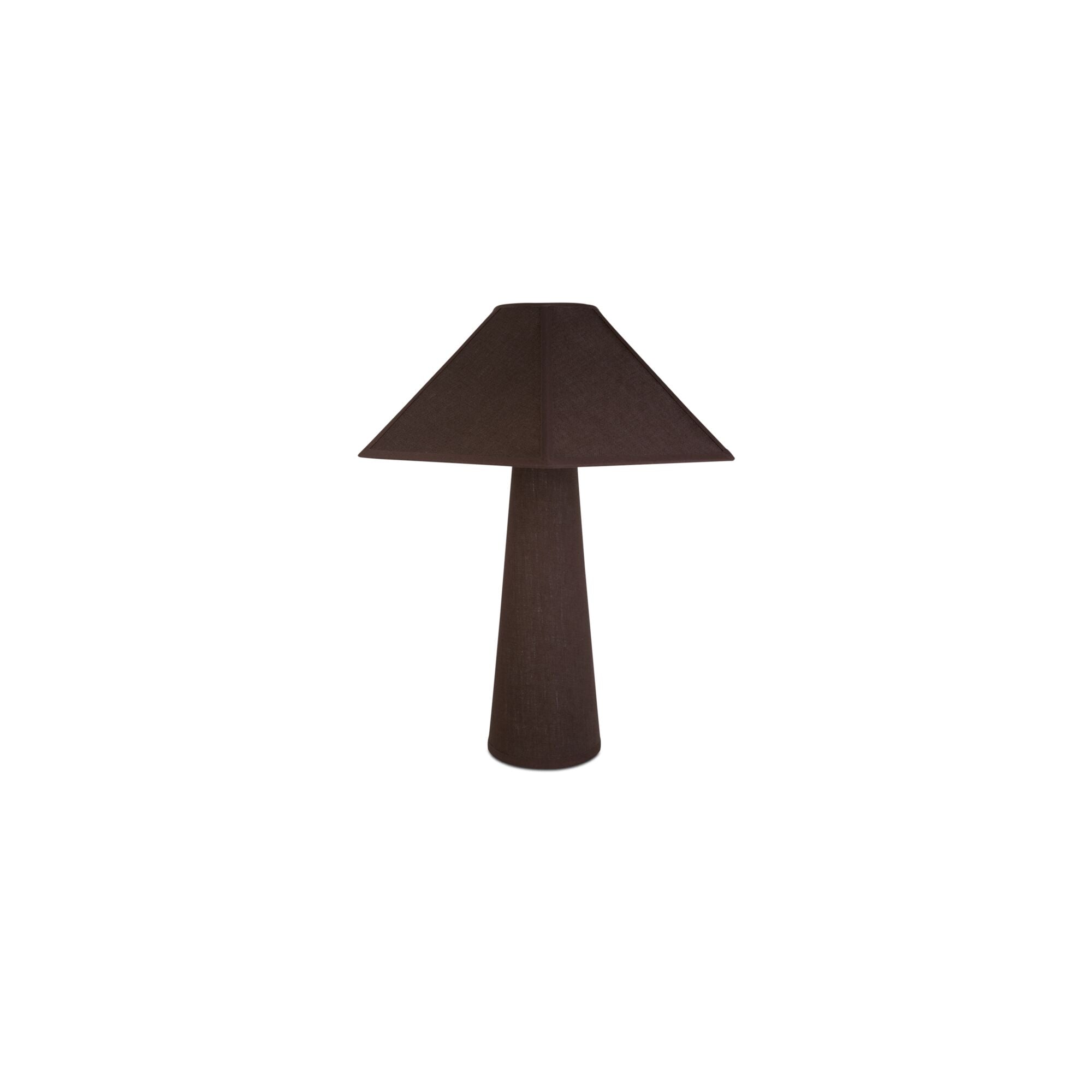 Gigi table lamp by Moe's Home Collection, ceramic base, tapered drum shade