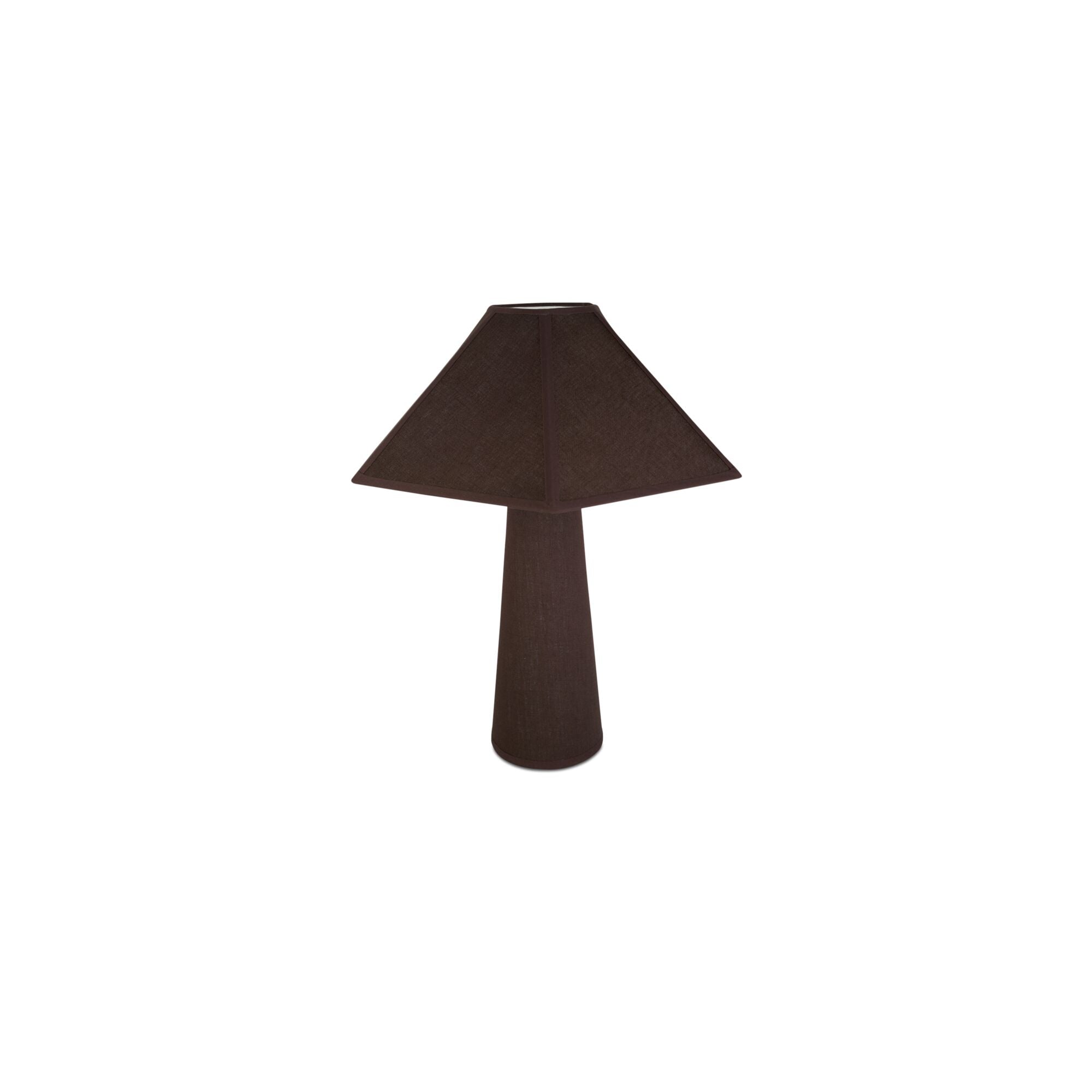 Gigi table lamp by Moe's Home Collection, ceramic base, tapered drum shade